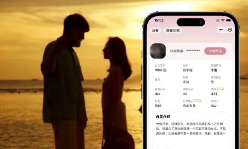 交友恋爱小程序打造案例